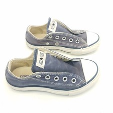 Converse All Star Shoes Lace Up Gray White Sneakers Kids Youth Size 11