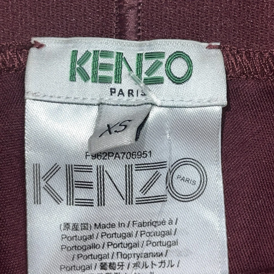 Kenzo Womens XS Paris Knit Spell Out  Strech Purple  Legging Athleisure Yoga Y2K - Image 2 of 4