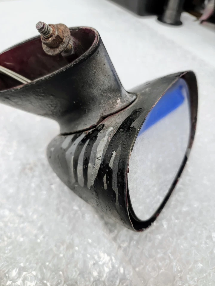 77-82 C3 Corvette LEFT Remote Sport Mirror Assembly & Cable Drivers Side OEM - Image 4 of 4