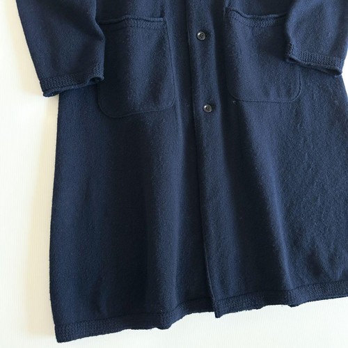 ABRIGO LARGO CAPITAL TIROL HOMBRE COLOR AZUL MARINO OSCURO MATERIAL LANA TALLA M USADO - Imagen 4 de 9