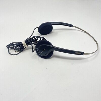 Vintage Sony Walkman Headphones Black Foam Adjustable Metal Vintage Sony Walkman Headphones Black Foam Adjustable Metal