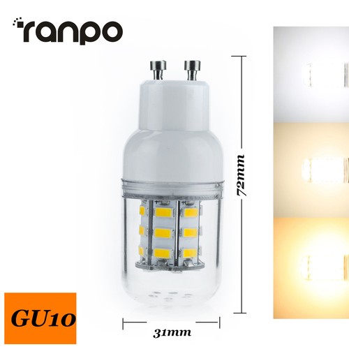 Dimmable E27 E14 GU10 7W 27 LED Corn Bulb Light 5730 SMD Lamp 220V 12V 24V RL181 - Picture 16 of 17