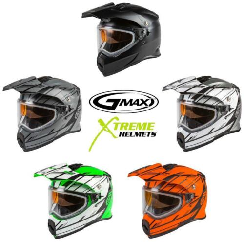 Gmax AT-21S Snow Helmet Inner Sun Shield Dual or Electric Shield DOT ECE XS-2XL - Foto 1 di 26