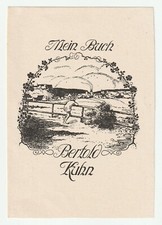 EDUARD WENGERT: Exlibris f�r Bertold Kuhn, 1925