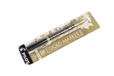 Pilot Metallic Permanent Marker  Extra-Fine  Gold