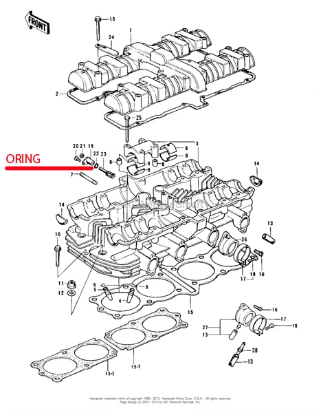 Velocímetro Kawasaki z1 kz900 kz 900 1973-1976 transmisión por cable sello oring velocímetro Foto 2 de 2