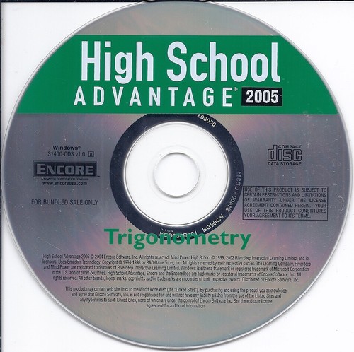 High School Advantage 2005 - Trigonometry  CD (Encore kids learn) - Afbeelding 1 van 1