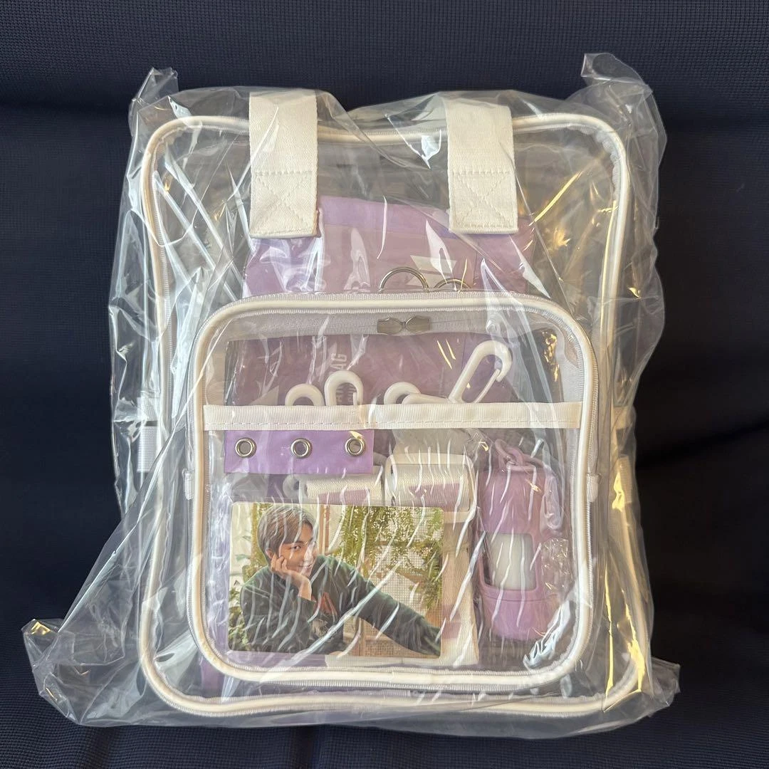 Clear bag shop bts