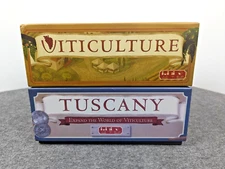 Stonemaier Viticulture & Tuscany Collector's Edition Board Game Box Set HTF Read