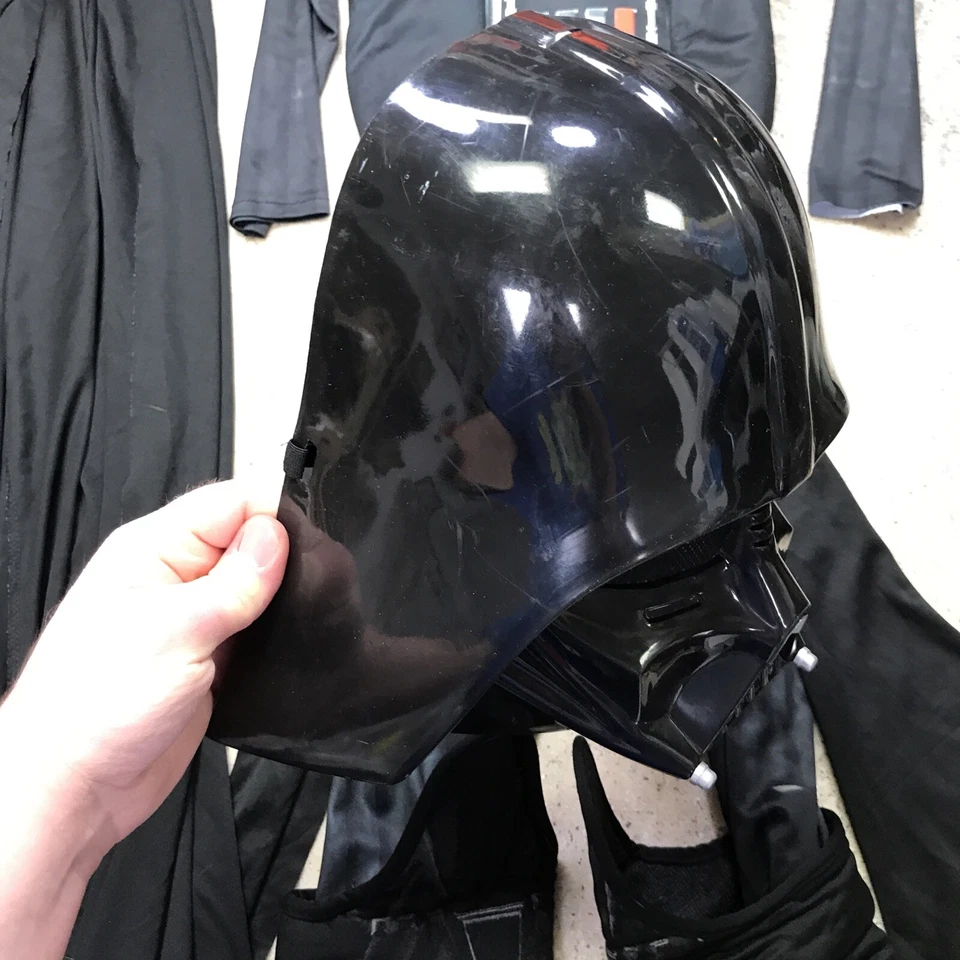 Cosplay Darth Vader 3pc child jumpsuit set Rubies costume Size S Mask Suit Cape - Image 3 of 4