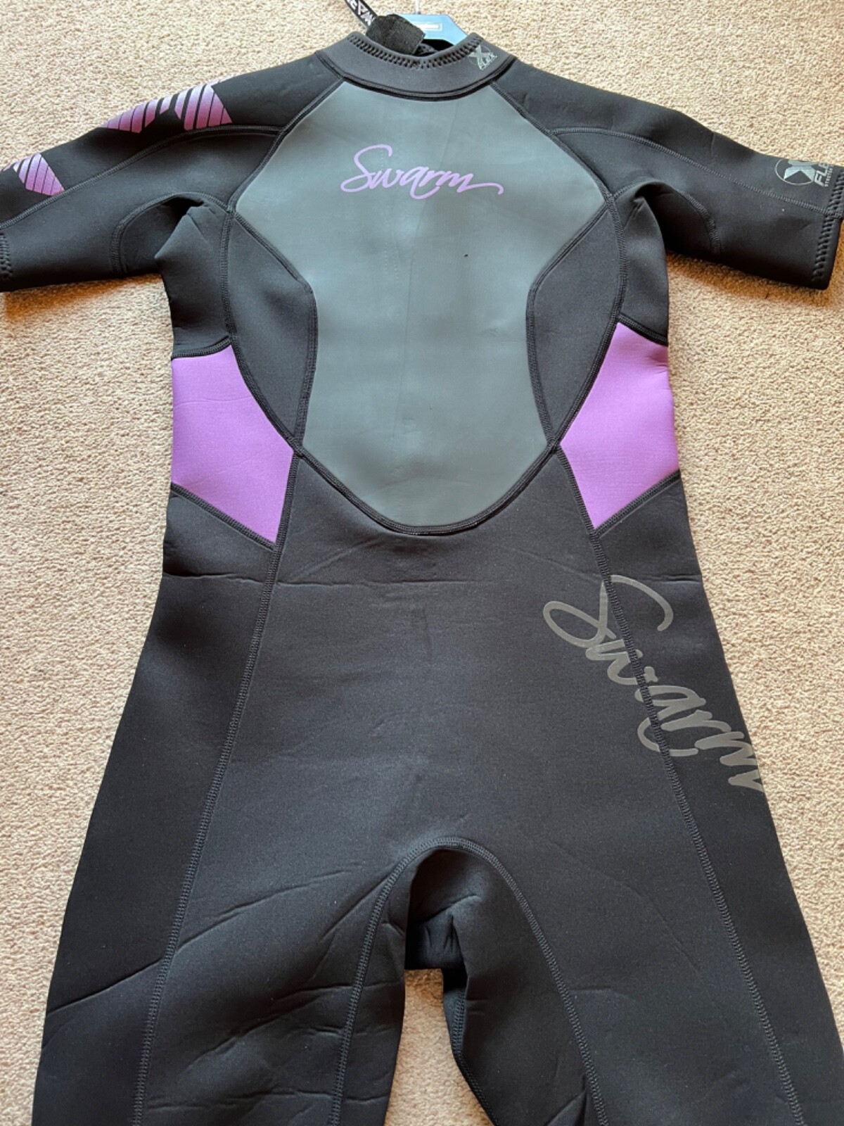 Swarm Ladies Wetsuit Shorty Sz Large New Tags Watersports Diving Purple