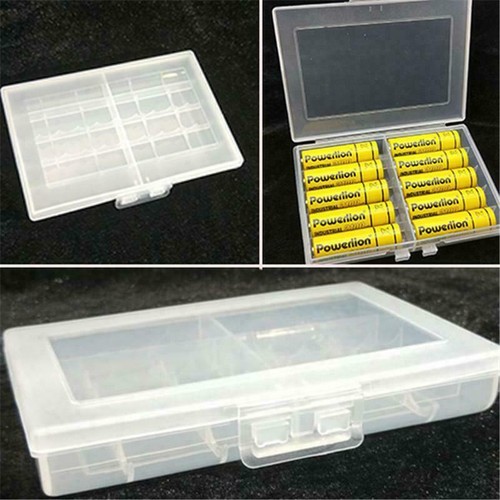 Plastic Battery Case Holder Storage Box 10*AA/AAA Batteries Organizer Protector