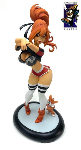 Trizia pin-up statue-based on the art of Pedro Perez- Edition of 150--SALE - Picture 4 of 10