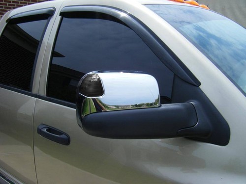 2002-2008 Ram 1500/2500/3500 Remote Power Folded Chrome Tow Mirrors/Smoke Signal - Foto 6 di 8