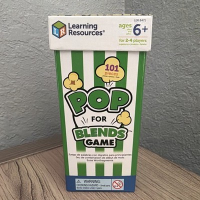 Learning Resources Pop for Blends Game 6+ Educational Phonics Word Activity
