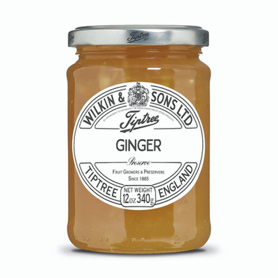 Ginger Preserve Spread 12 oz Jar Gluten Free Vegan Citrus Pectin Jam