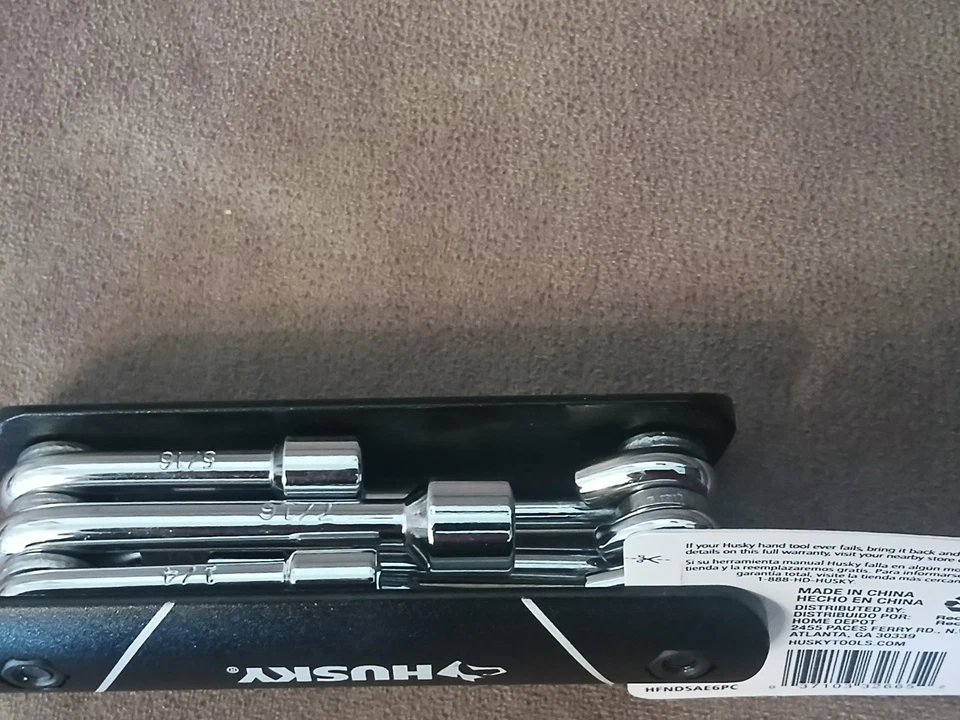 Husky набор из 6 складных гаек - SAE ~ компактный / Dr13 - Изображение 4 из 4