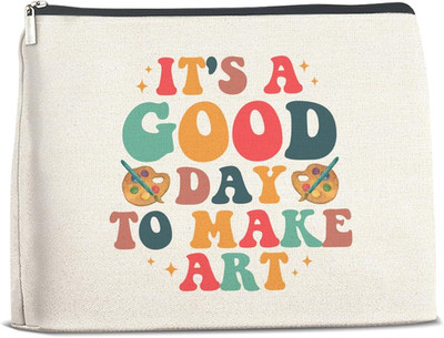 Makeup Bag Gifts for Artists Women, Art Lover Gift Thank You Gifts for Painter T
