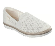 Skechers women  s bobs flexpadrille lo -too ritz slip on canvas sneakers