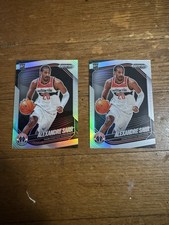 Alexandre Sarr PANINI PRIZM BLACK TWO SILVER REFRACTOR HOLO RCS