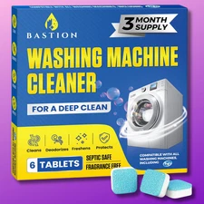 Washing Machine Cleaner, Deodorizer, & Descaler 6-Pack - 3 Month Supply