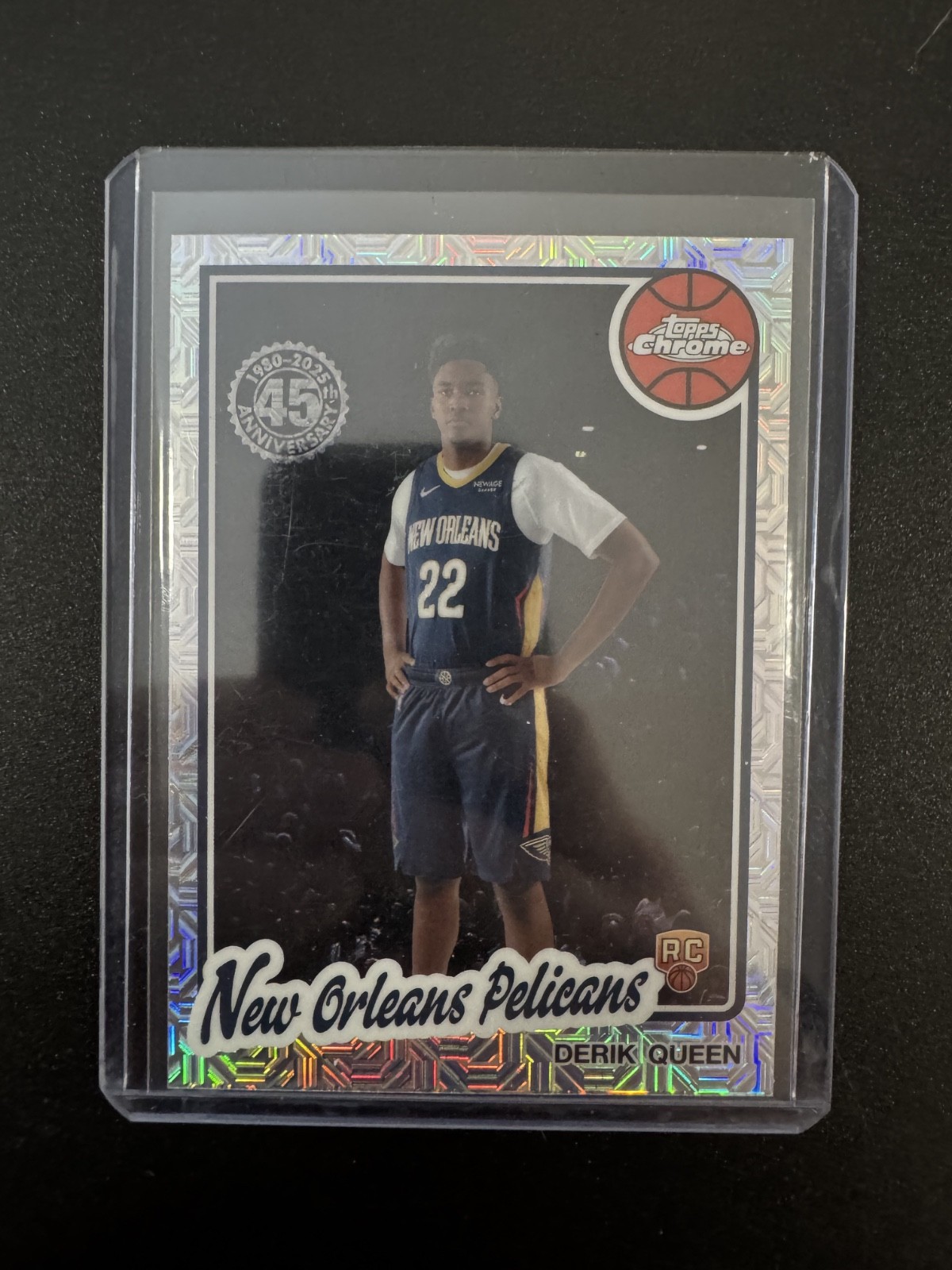 DERIK QUEEN 2025-26 TOPPS CHROME SILVER PACK ROOKIE 1980 45TH