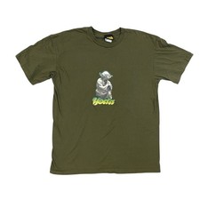 Vintage 90s Star Wars Yoda Solo Jedi Movie Art Green T Shirt Large
