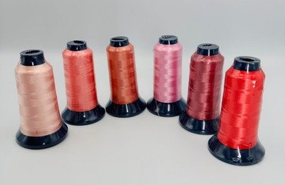 Lot of 6 Machine Embroidery Thread FUFU and Other Unknown Brand Sealed New