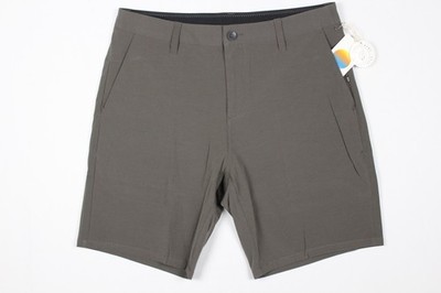 Vuori Men's Aim Shorts Stretch Size 32 x 8.5'' Inseam Warm Grey V368