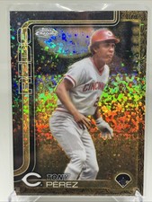 TONY PEREZ 2025 TOPPS CHROME GILDED GOLD MINI DIAMONDS /50 REDS