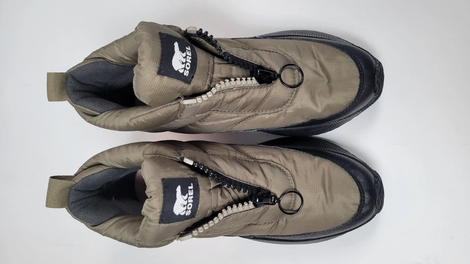 Botas para mujer Sorel Z31129 Out 'N About III verde hinchado con cremallera talla 10 M Foto 4 de 4