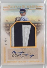 2024 Panini Boys of Summer Holo Gold 4/10 Brayden Taylor #JMS-BT Auto 1co7