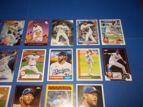 Clayton Kershaw BL RARO azul brillo místico toda clase T52 90 88 buen rollo Sc+ - Imagen 3 de 6