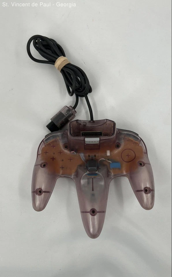 Nintendo 64 Controller Atomic Purple Clear Grape N64 OEM Authentic Tested Works - Image 4 of 4