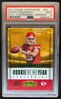 2017 Contenders Patrick Mahomes II Rookie of the Year Emerald RC #RY-3 PSA 9