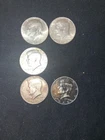 5 Kennedy Silver Half Dollars. 1965, 1967, 1969.. 40% SILVER  Lot