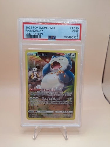Pokémon  Snorlax TG 10 Ultra Rare PSA 9 Lost Origin