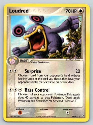LOUDRED 23/100 R CRYSTAL GUARDIANS POKEMON HP HARADA