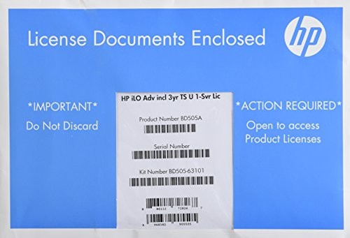 Hp Ilo Adv Incl 3Yr Ts U 1-Svr Lic NEW