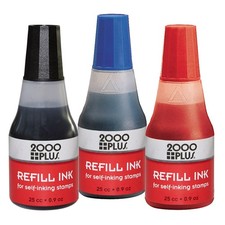 Ink Refill for SelfInking Stamps and Stamp Pads, Red, 0.9oz 032960