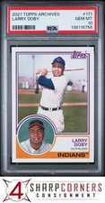 2021 TOPPS ARCHIVES #171 LARRY DOBY HOF POP 5 PSA 10