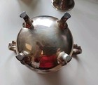 Vintage Wallace Cream Sugar Bowl Silver Plate Dust Tarnish Bags Zippers Heavy — photo 10