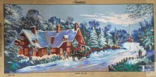 Printed needlepoint tapestry Gobelin L 60x120cm  winter scenery canvas Only