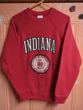 Vintage Indiana Hoosiers Sweatshirt Mens Medium Red NCAA Tultex Made USA 90s