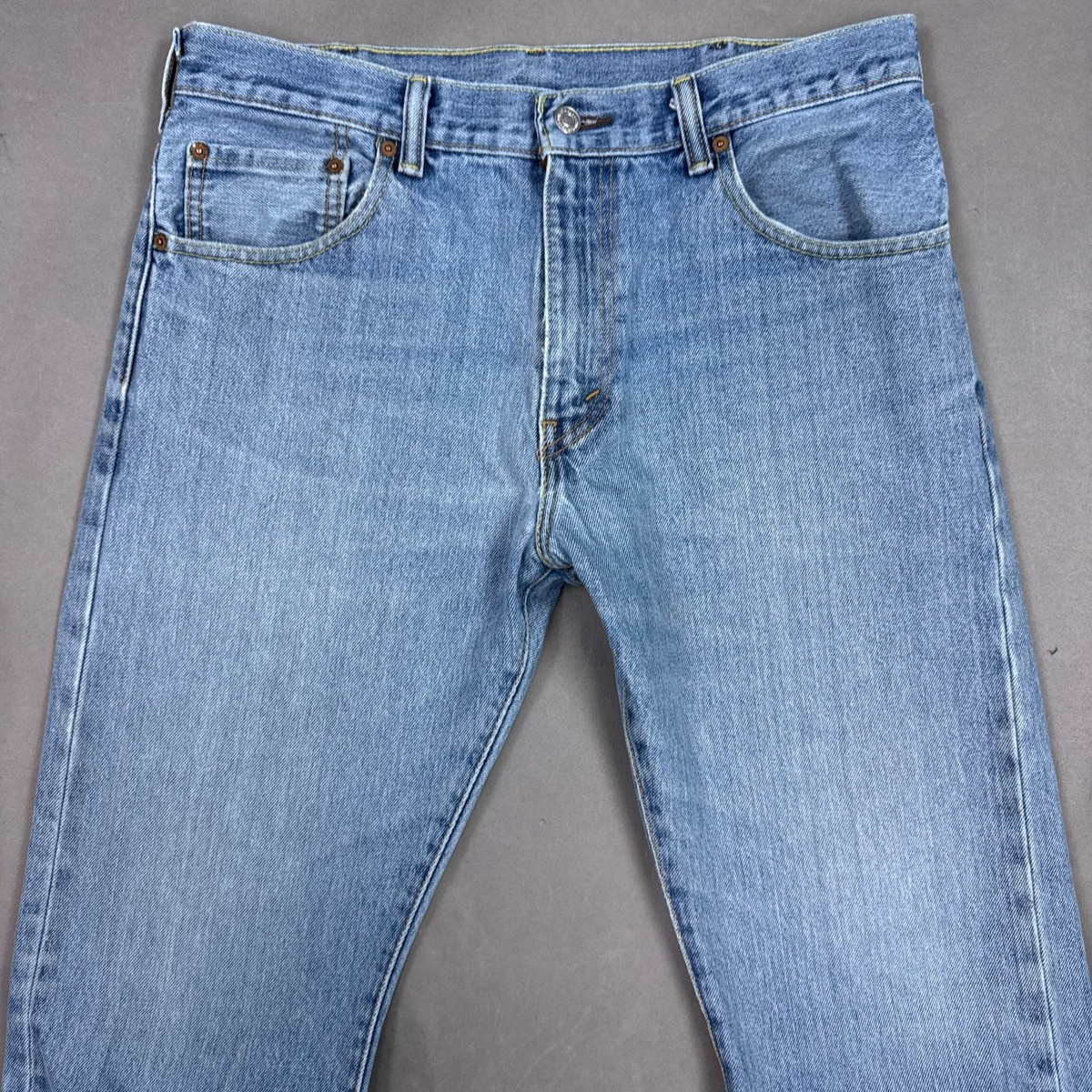 Levis Jeans Mens 34x30 Blue Bootcut 517 Western Faded Denim Pants