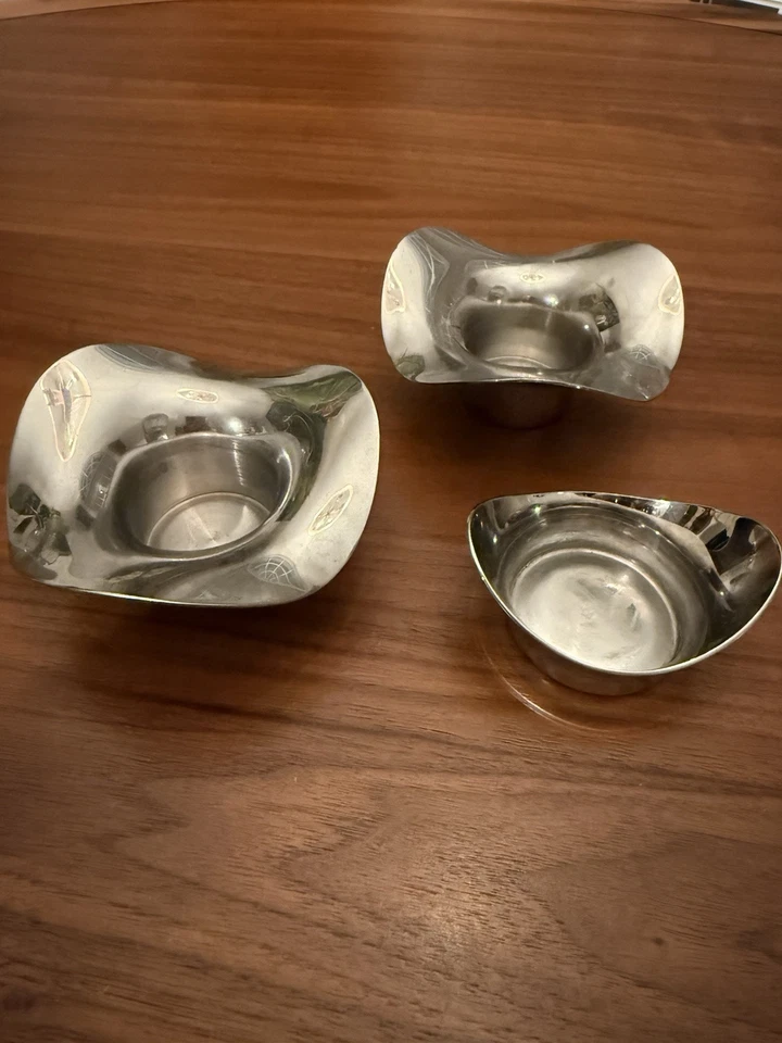 Подсвечники Georg Jensen Cobra 3 шт. - зеркально отполированные - Изображение 2 из 4