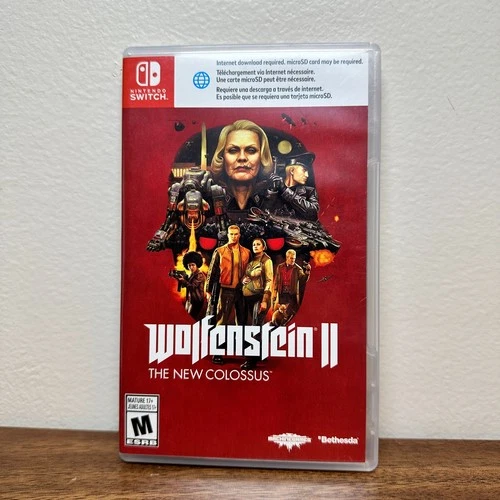 Wolfenstein II The New Colossus - Nintendo Switch Rated M 17+ Video Game