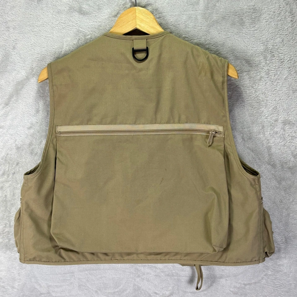 Vtg Columbia Men's Fishing Vest Khaki Multi-Pocket Utility Outdoor Sz Medium - Image 3 of 4