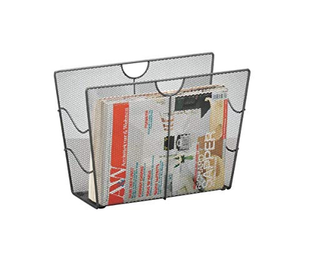 Zeller 17742 Portariviste Mesh Antracite 39x17,5x27 cm - Design Robusto