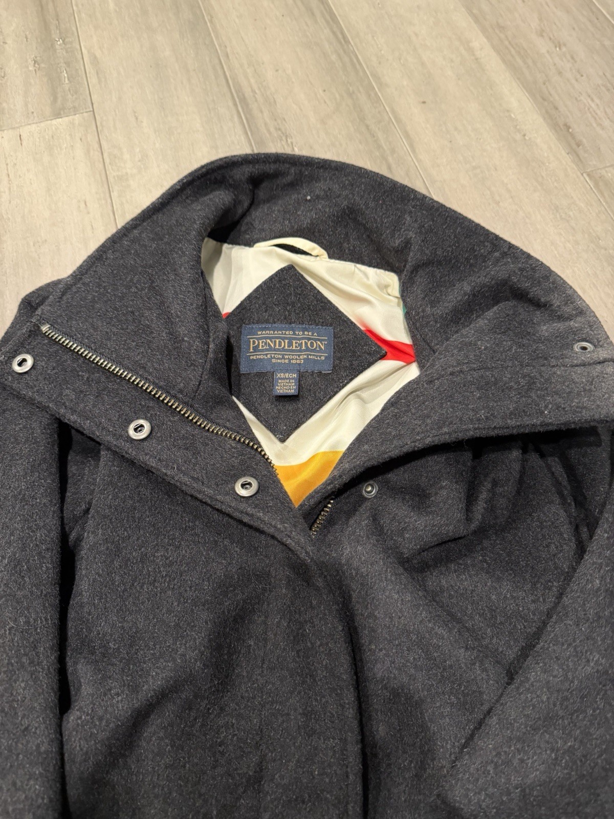 Pendleton Jacket Women’s Wool Water Resistant Gra… - image 4